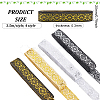 14M 4 Styles Ethnic Style Embroidery Polyester Ribbons OCOR-FG0001-45-2
