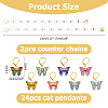 DIY Butterfly Knitting Tool Sets HJEW-HS00024-2