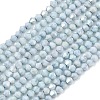 Electroplate Bicone Glass Beads Strands GL-T021-2.5x3mm-16-16-1