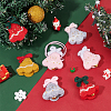 8Pcs 4 Colors Wool Felt Craft Christmas Bell DIY-NB0008-88-4