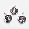 Natural Amethyst Kitten Pendants G-J386-B02-1