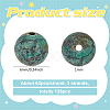 Frosted Natural African Turquoise(Jasper) Round Beads Strands G-OC0001-79B-2
