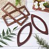 4Pcs 2 Styles Wooden Handles Replacement FIND-CA0002-22-4