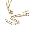 Brass 3 Layer Necklaces for Women NJEW-JN04734-02-5