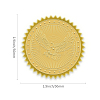 Plastic Self Adhesive Gold Foil Embossed Stickers DIY-WH0211-009-2