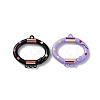 Spray Painted Alloy Spring Gate Ring PALLOY-Z018-03-2