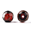 Handmade Gold Sand Lampwork Beads LAMP-T019-10mm-03-3
