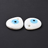 Handmade Lampwork Evil Eye Pendants LAMP-E106-01B-4