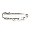304 Stainless Steel Safety Pins Brooch Findings STAS-K252-11B-P-1