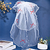 Organza ABS Pearl Wedding Veil OHAR-WH20020-05A-4