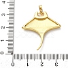 Brass Enamel Pendants KK-C119-08G-4