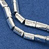 Electroplated Synthetic Non-Magnetic Hematite Beads Strands G-I360-L01-03-3