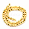 Electroplate Non-magnetic Synthetic Hematite Beads Strands G-L485-03C-G-3