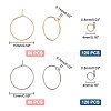 Unicraftale 120Pcs 2 Color 316 Surgical Stainless Steel Hoop Earring Findings STAS-UN0043-01-3