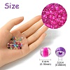 195G 15 Colors 6/0 Transparent Glass Seed Beads SEED-YW0002-45-3