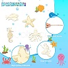 Unfinished Wooden Ocean Creature Cutouts WOOD-CJC0010-02-3