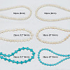 6 Styles Synthetic Turquoise Beads Strands Sets TURQ-GO0001-01-2