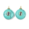 Synthetic Turquoise Pendants X-KK-B157-42G-09-1