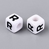 Opaque Acrylic Beads SACR-N020-04A-R-2