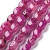 Natural Dragon Veins Agate Beads Strands G-G172-01S-2