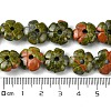 Natural Unakite Beads Strands G-H023-B02-01-5