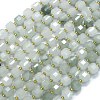Natural Tianshan Cui Quartzite Beads Strands G-K389-A59-01-1