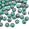 Printed Handmade Porcelain Beads X-PORC-R134-04-1