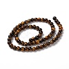 Round Tiger Eye Beads Strands Z0RQT011-3