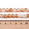 Electroplated Crackle Glass Beads Strands X-EGLA-N014-8mm-01-4