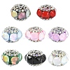 8Pcs 8 Colors Acrylic Rhinestone Rondelle Beads CLAY-YW0002-72-1