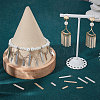 100Pcs 4 Style Brass Pendants KK-BBC0005-59-4