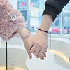 4Pcs 4 Style Natural Malaysia Jade Stretch Bracelets Set with Glass Beaded BJEW-SW00105-06-4