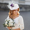 Wool French Beret for Women AJEW-WH0470-81D-5
