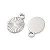 304 Stainless Steel Pendants STAS-L022-580P-2