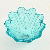 Transparent Acrylic Flower Bead Caps X-TACR-Q004-M01-3
