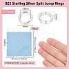 925 Sterling Silver Split Jump Rings FIND-BC0005-42A-2