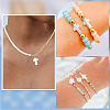 2 Strands Cross Natural Freshwater Shell Beads Strands SSHEL-SC0001-22-5