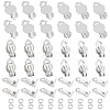 60Pcs 2 Size 304 Stainless Steel Clip-on Earring Findings STAS-UN0051-68-1