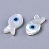 Natural White Shell Mother of Pearl Shell Beads SSHEL-N034-48-2