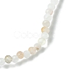 2mm Natural Pink Opal Faceted Round Beaded Stretch Bracelets for Women BJEW-JB10843-01-3