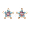 Alloy Enamel Chandelier Component Links AL-CBA8479-12KCG-01-1