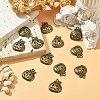 20Pcs Tibetan Style Halloween Pumpkin Jack-O'-Lantern Alloy Pendants TIBEP-YW0001-43AB-5