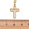 Cross 201 Stainless Steel Mustard Seed Pendant Necklaces for Women WG511AE-01-2