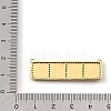 Brass Micro Pave Clear Cubic Zirconia Connector Charms CU-CBA30E8-01G-B07-3