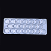Transparent Glass Cabochons GGLA-R026-40mm-B-4