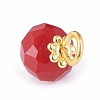 Electroplate Imitation Jade Glass Charms PALLOY-JF00395-M-3