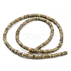 Natural Pyrite Beads Stands G-B051-C03-01-2