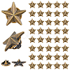 24Pcs Alloy Star Lapel Pin Brooches JEWB-FH0001-37AB-1