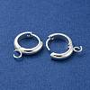 201 Stainless Steel Huggie Hoop Earring Findings STAS-P283-01X-S-2