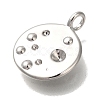 Brass Pendant Rhinestone Settings KK-U038-12P-2